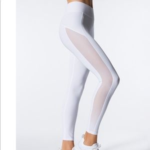 MICHI “stardust” white leggings